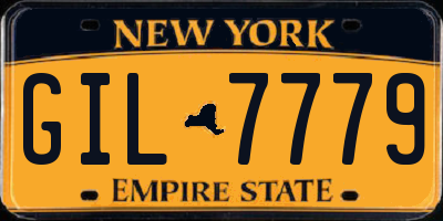 NY license plate GIL7779
