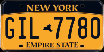 NY license plate GIL7780
