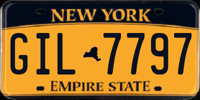 NY license plate GIL7797