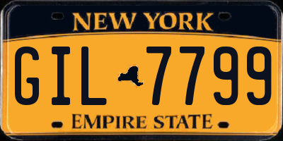 NY license plate GIL7799