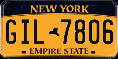 NY license plate GIL7806