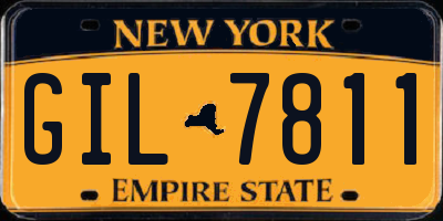 NY license plate GIL7811