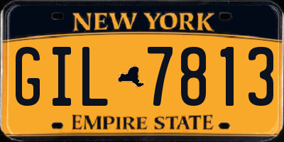NY license plate GIL7813