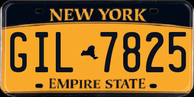 NY license plate GIL7825