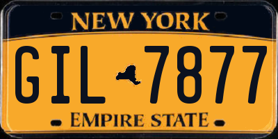 NY license plate GIL7877