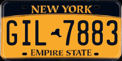 NY license plate GIL7883