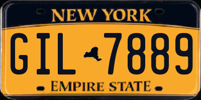 NY license plate GIL7889