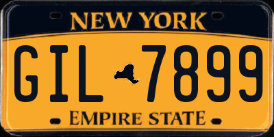 NY license plate GIL7899