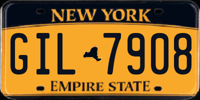 NY license plate GIL7908
