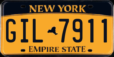 NY license plate GIL7911