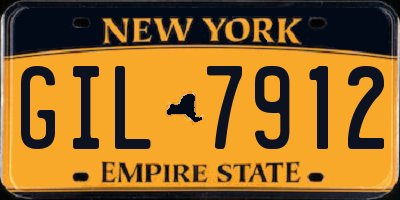 NY license plate GIL7912