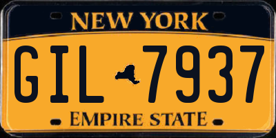 NY license plate GIL7937
