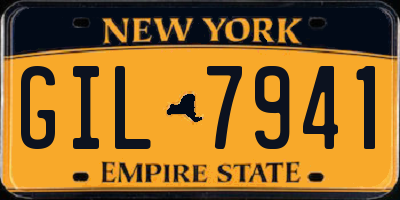 NY license plate GIL7941