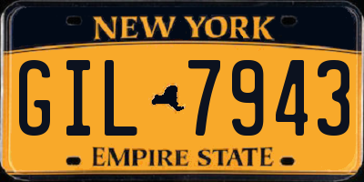 NY license plate GIL7943