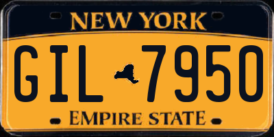 NY license plate GIL7950