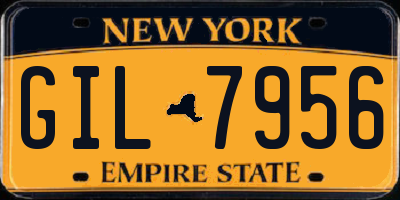 NY license plate GIL7956