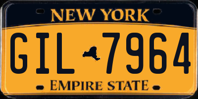 NY license plate GIL7964