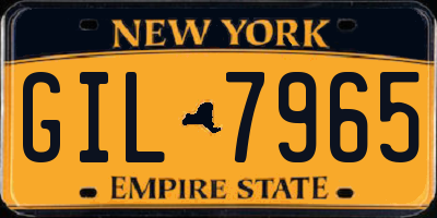 NY license plate GIL7965