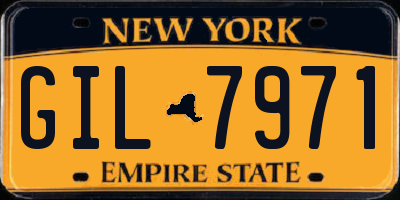 NY license plate GIL7971