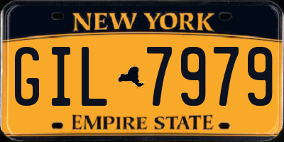 NY license plate GIL7979
