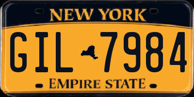 NY license plate GIL7984