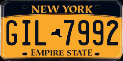 NY license plate GIL7992