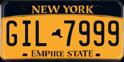 NY license plate GIL7999