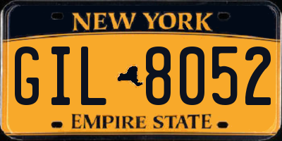 NY license plate GIL8052
