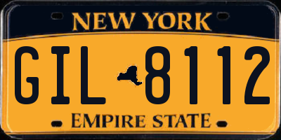 NY license plate GIL8112