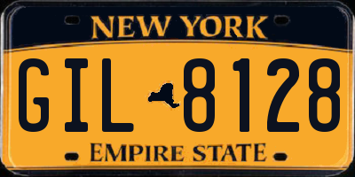 NY license plate GIL8128