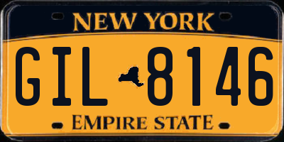 NY license plate GIL8146