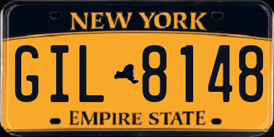 NY license plate GIL8148
