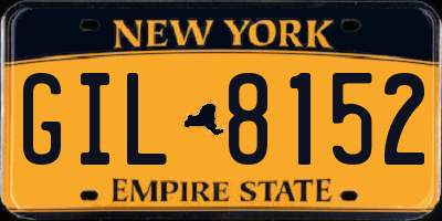 NY license plate GIL8152