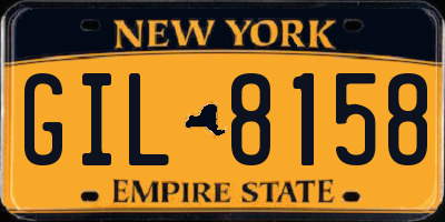 NY license plate GIL8158