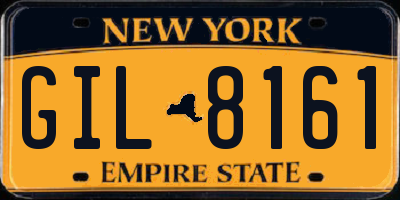 NY license plate GIL8161