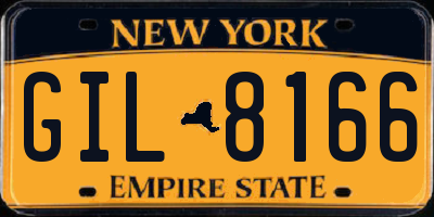 NY license plate GIL8166