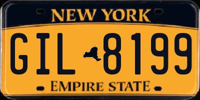 NY license plate GIL8199
