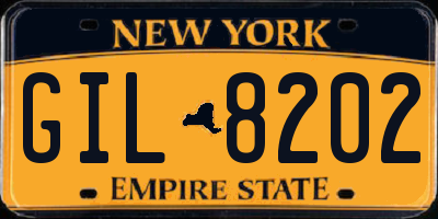 NY license plate GIL8202