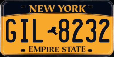 NY license plate GIL8232