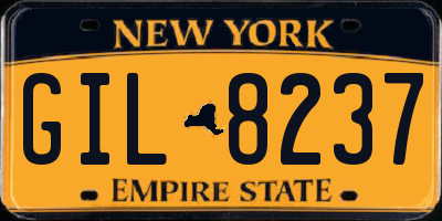 NY license plate GIL8237