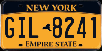 NY license plate GIL8241