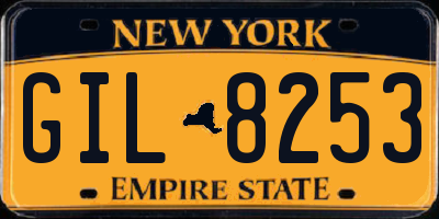 NY license plate GIL8253