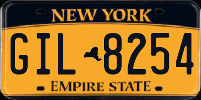NY license plate GIL8254