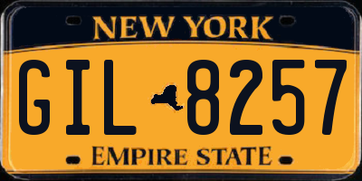 NY license plate GIL8257