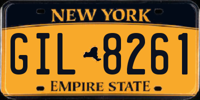 NY license plate GIL8261