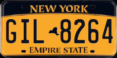 NY license plate GIL8264