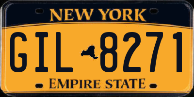 NY license plate GIL8271
