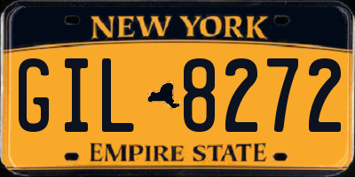 NY license plate GIL8272