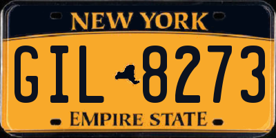 NY license plate GIL8273