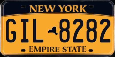 NY license plate GIL8282